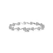 0.02Ct Flower Motif Lab-Grown Diamond Gold Contemporary Bracelets