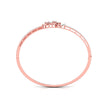 pear two stone diamond bracelet in rose gold