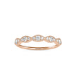 vintage round cut diamond ring in rose gold