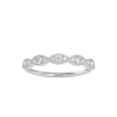 vintage round cut diamond ring in white gold