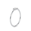baguette bar diamond ring in white gold