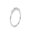 cluster style diamond ring in white gold