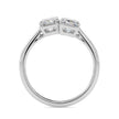 emerald cut toi et moi lab-grown diamond ring in white gold