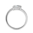 emerald and pear toi et moi lab-grown diamond ring in white gold