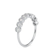 half eternity diamond ring in white gold