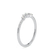 prong set diamond ring in white gold