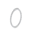 rope style pave diamond ring in white gold