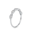 vintage round cut diamond ring in white gold