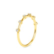 round cut prong diamond ring in yellow gold
