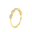 vintage round cut diamond ring in yellow gold