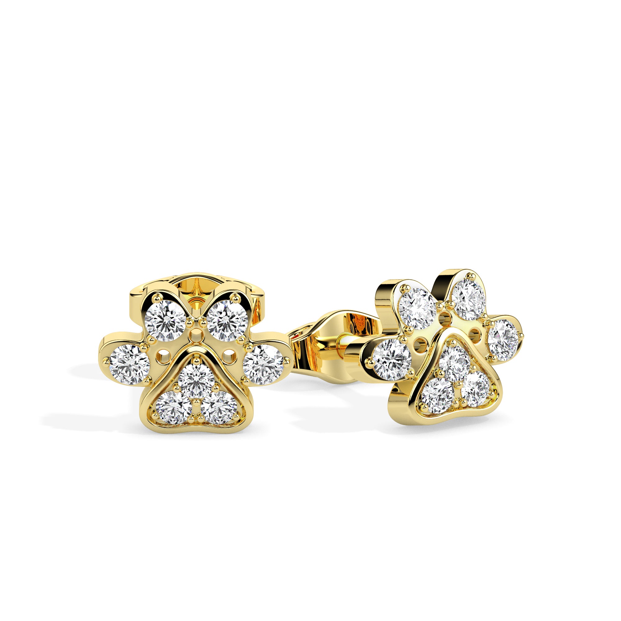 open cuff baguette cut diamond ring in yellow gold