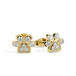 open cuff baguette cut diamond ring in yellow gold